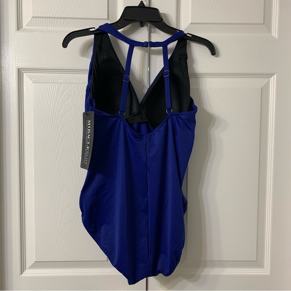NWT MIRACLESUIT Rock Solid Wrapsody One Piece Swimsuit - Picture 10 of 11